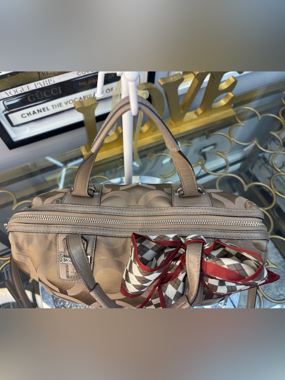 Coach 2013 Taylor Op Art Satchel EUC - Picture 5 of 14